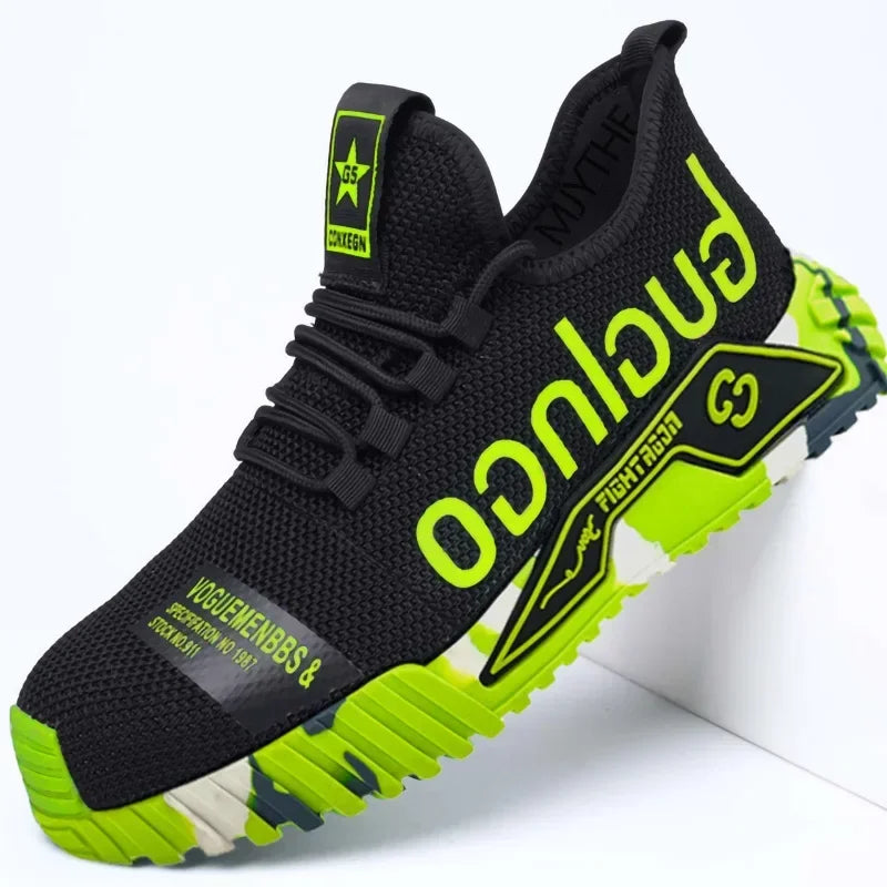 Ankle Boots Safety Shoes with Steel Toe Cap Work Sneakers Men Women Work Shoes Puncture-Proof Work Safety Boots Safety Footwear.