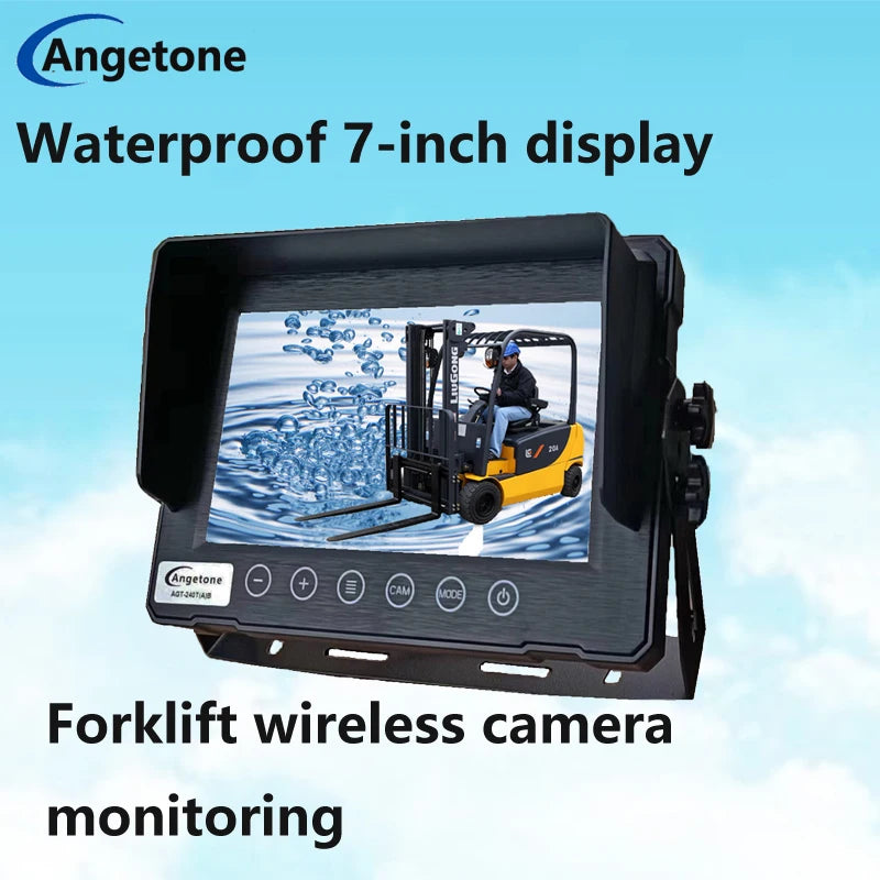 Forklift Wireless Waterproof Display Surveillance Camera HD AHD720P960P1080P Full Color Wide Angle Rear View Truck Truck 12V24V