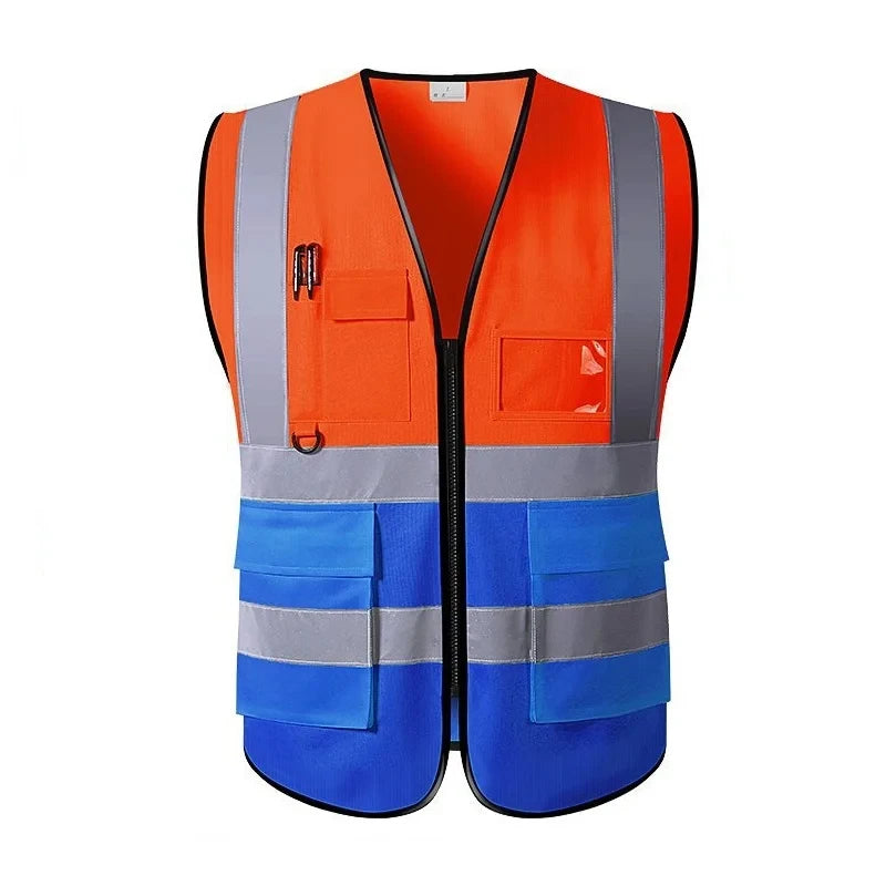 High Visibility Signal Vest Work Safety Jacket Reflective Safety Vest To Work For Men Luminous Vest Fluorescent
