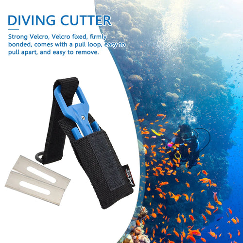 1 PCS Scuba Diving Cutting Special Knife Line Cutter Underwater Knife Secant Equipment Safety Emergency Easy Carry Accessory