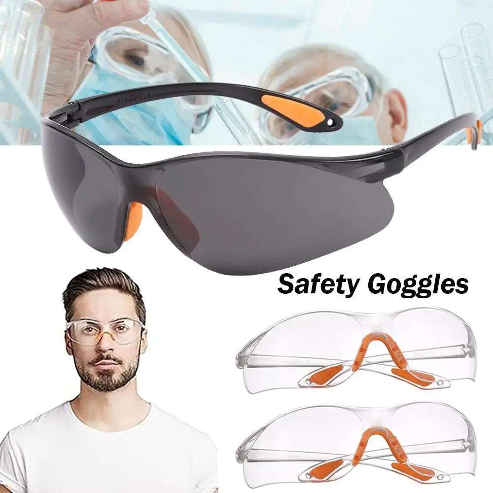 Clear Safety Glasses Protective Eyewear for Men Women Scratch & Impact Resistant Eye Protection for Work Lab