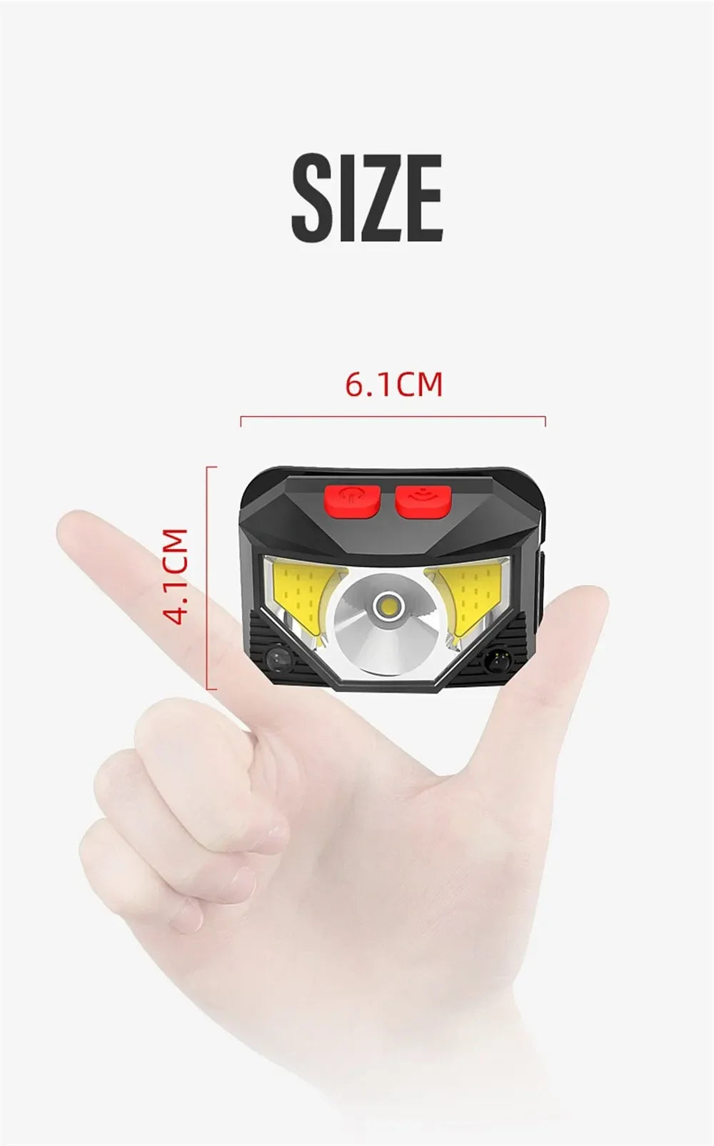 Powerful 5 LED Headlamp USB Rechargeable Headlamp Fishing Head Flashlight Waterproof Hunting Camping Outdoor Run Hiking Light