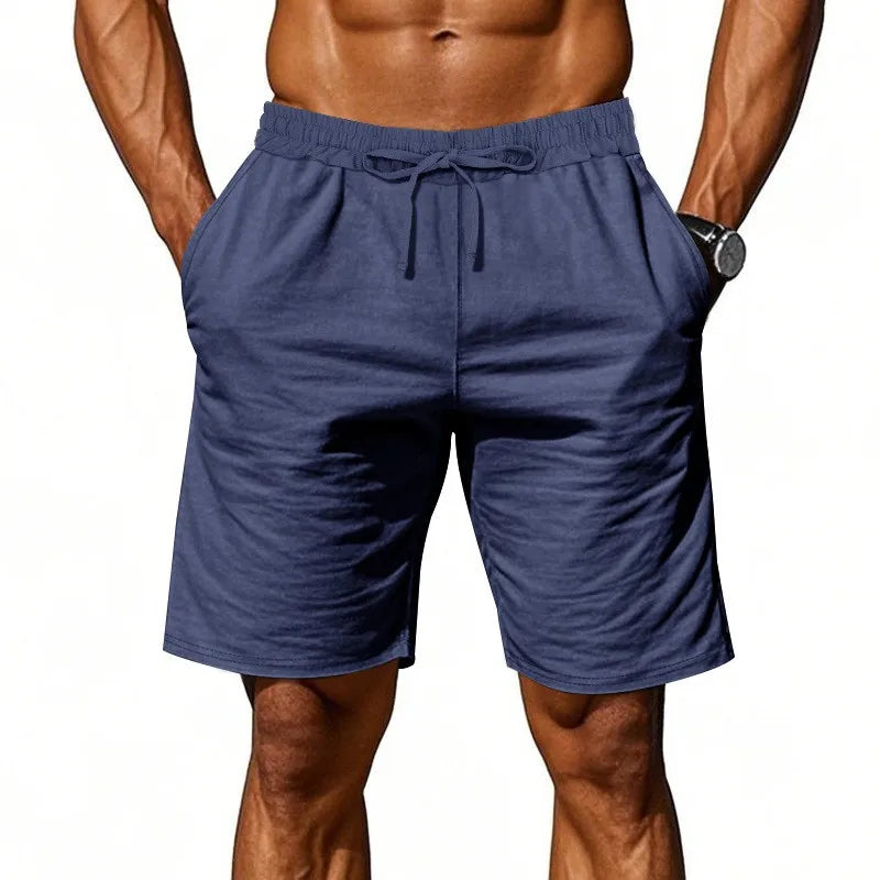 Summer Fashion Loose White Cargo Shorts Men's Handsome Streetwear Beachwear Solid Color with Pockets Shorts Workout Pants 2024