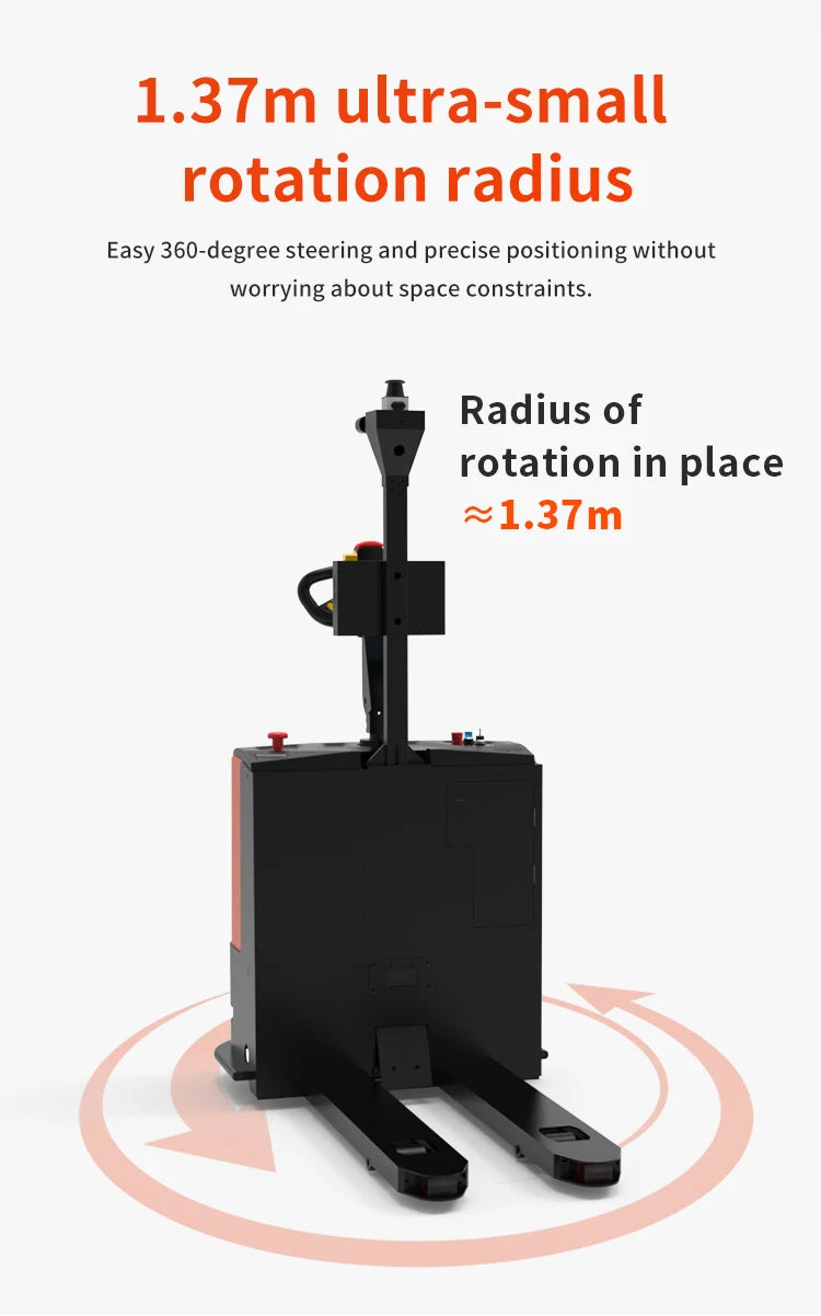 Smart Forklift Autonomous Unmanned Forklift 1.5t Electric Pallet Stacker Forklift Robot Warehouse Stacking Truck