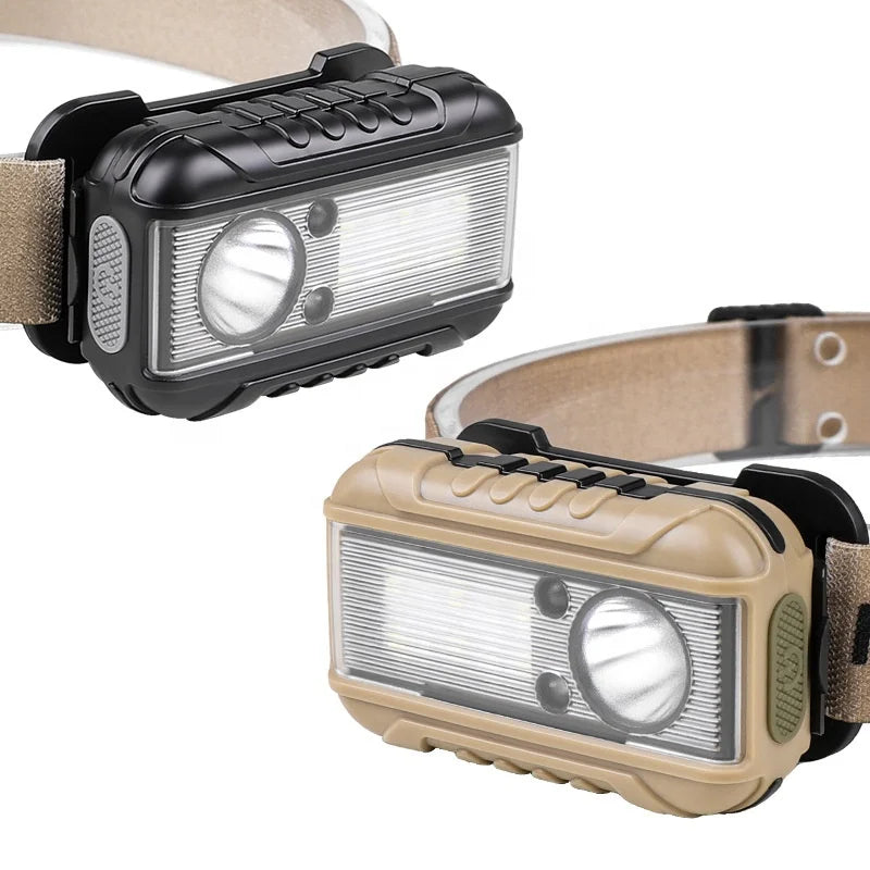 Lighting  LED Rechargeable Headlamp High Lumen Bright Head Lamp  White Red Light  Waterproof Forehead Flashlight