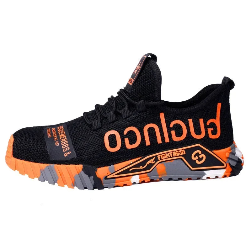 Ankle Boots Safety Shoes with Steel Toe Cap Work Sneakers Men Women Work Shoes Puncture-Proof Work Safety Boots Safety Footwear.