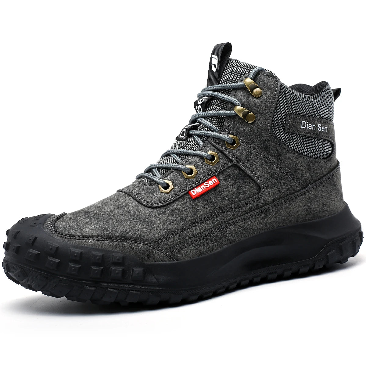 Men's Safety Work Boots Steel Toe Anti-smash Safety Shoes Wear-resisting Anti-Puncture Sole Fashionable Boots Forging Workshop