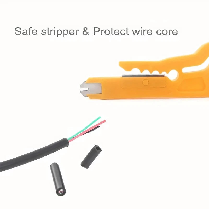 2PC Wire Stripper Knife Crimper Pliers Crimping Tool Cable Stripping Wire Cutter Multi Tools Cut Line Multifunctional Hand Tools