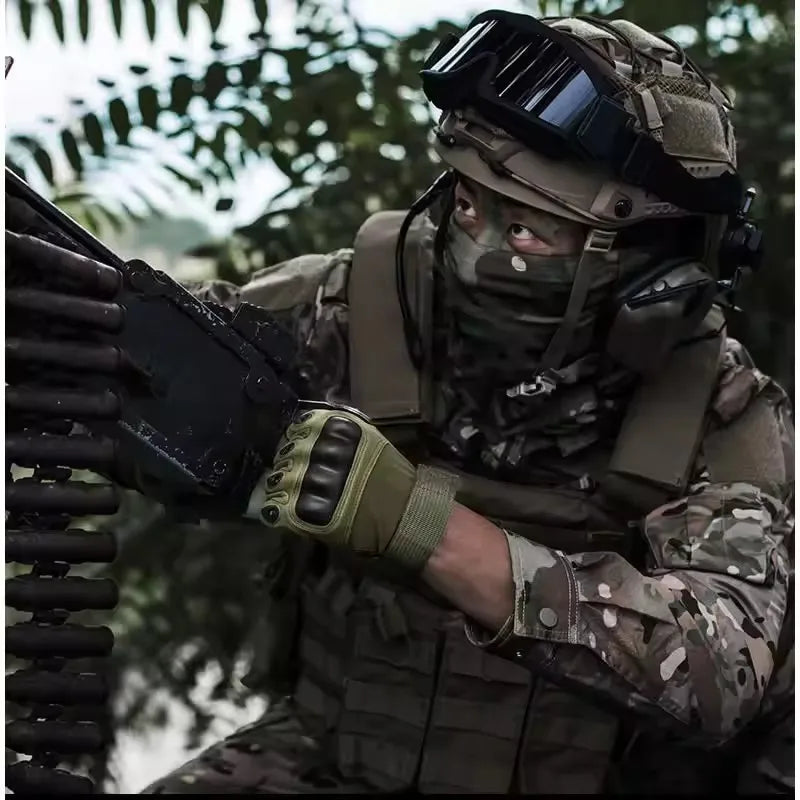 New Full Finger Tactical Gloves For Outdoor Sports Hunting Cycling Airsoft CS Paintball Hands Work Safety Gloves