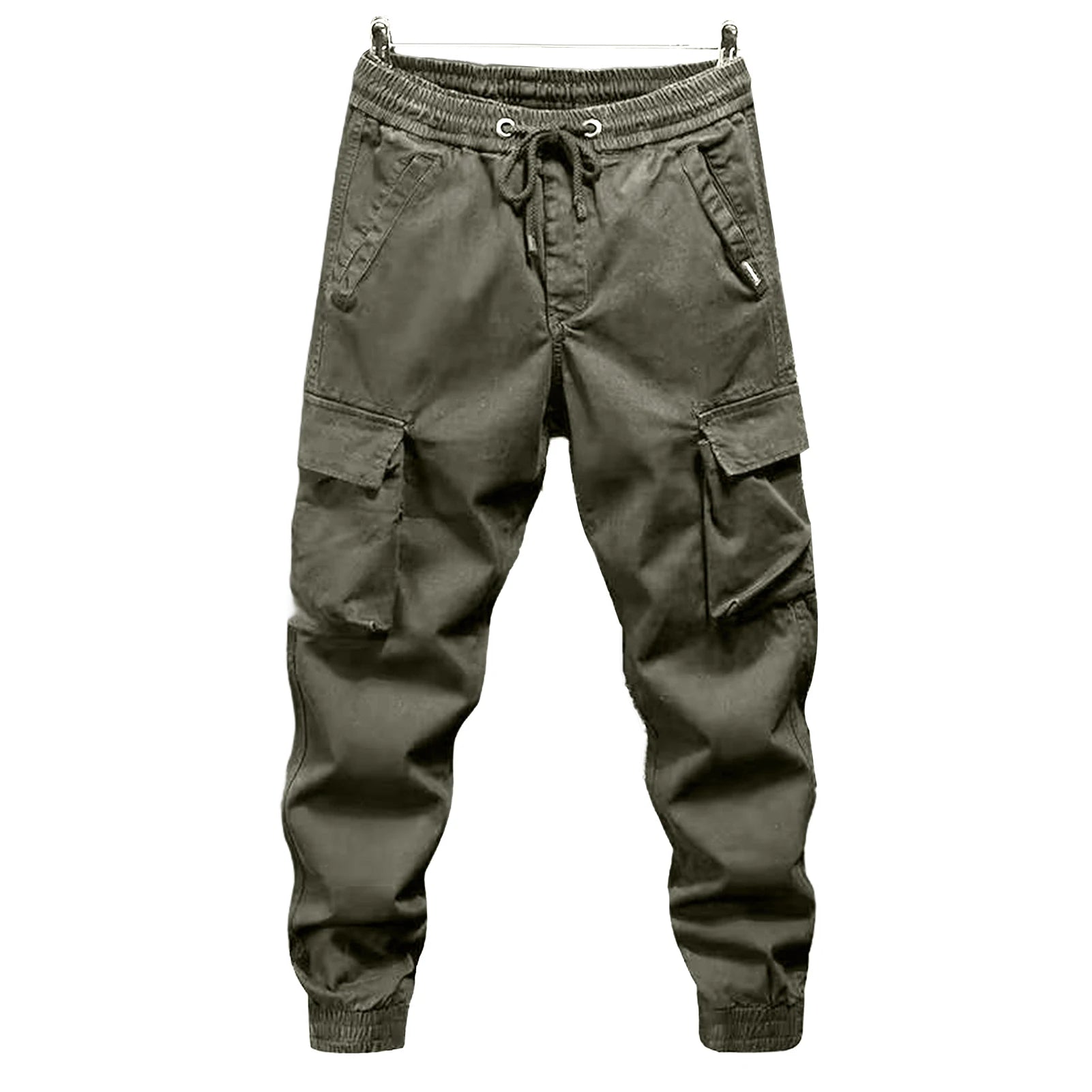 Cargo Pants for Mens Elastic Casual Trousers Zipper Multi Pocket Joggers Male Trousers Work Pants Jogging Pants