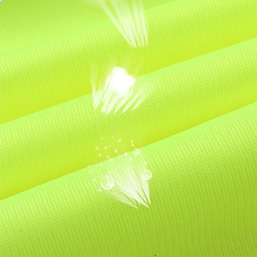 High Visibility Reflective Vest Warning One Size Outdoor Safety Clothing with Pocket Security Construction Clothes Sports