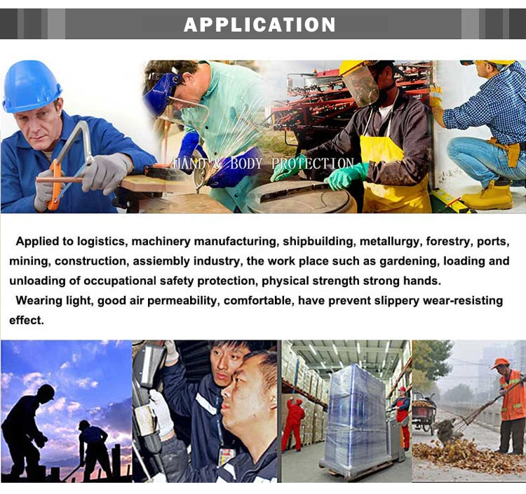 NMSafety 12 Pairs Work Gloves For PU Palm Coating Safety Protective Glove Nitrile Professional Safety Suppliers
