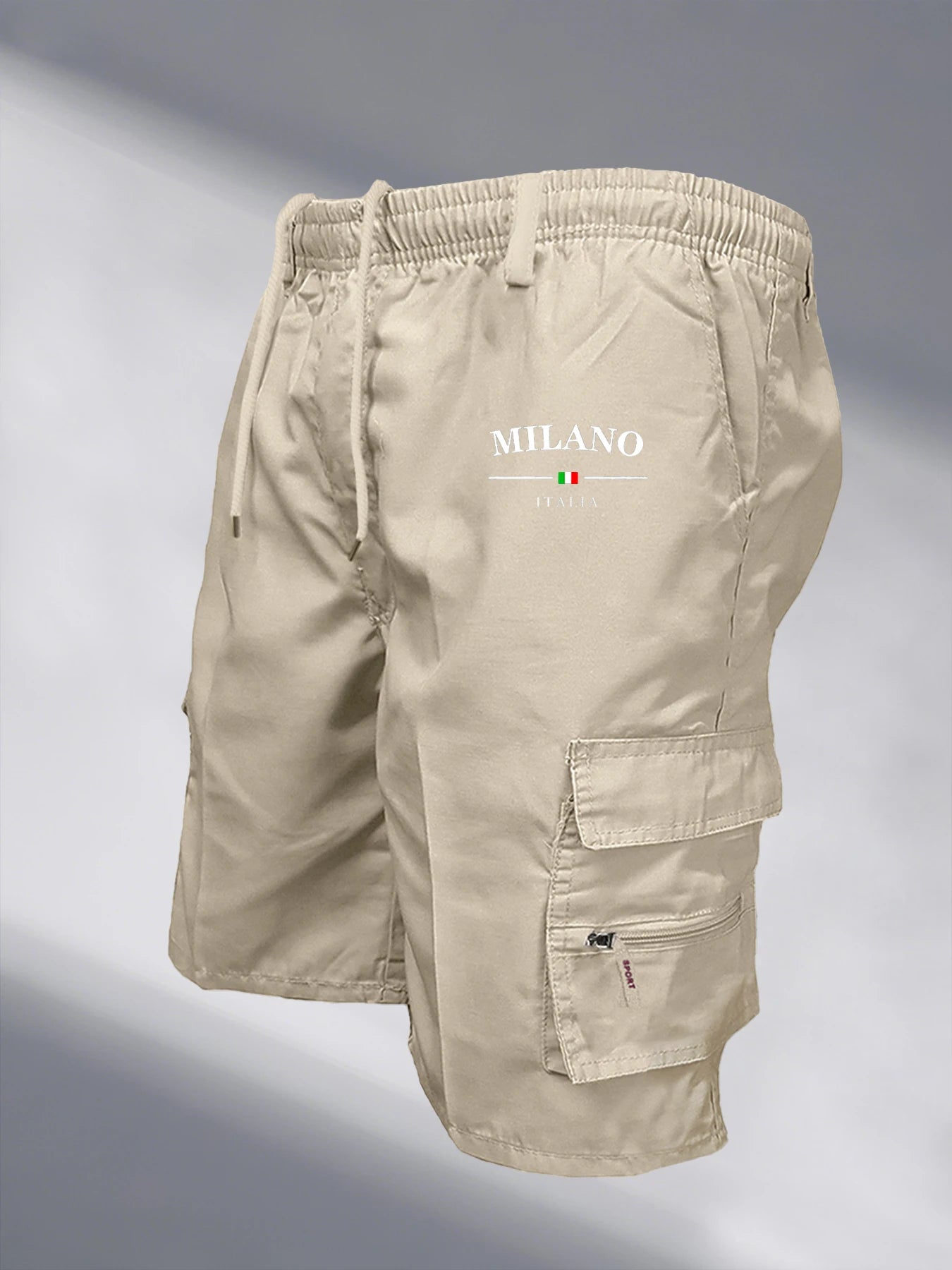 Men's Cargo Shorts Summer Outdoor Sports Jogging Print Short Pants Multi Pocket Casual Utility Big Size Breathable Shorts