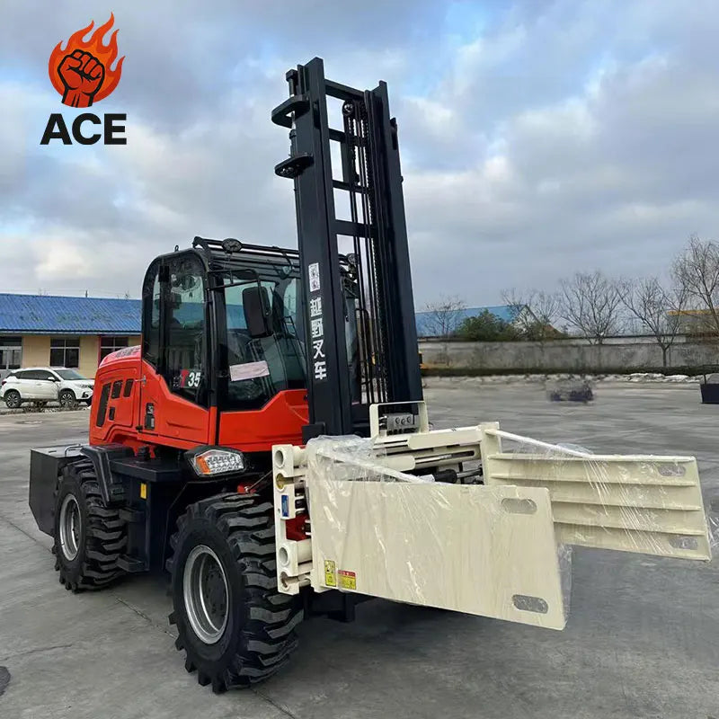 New design 4x4 forklift 3.5 ton free shipping all terrain forklift 5 ton warehouse 3 ton forklift sales with customized