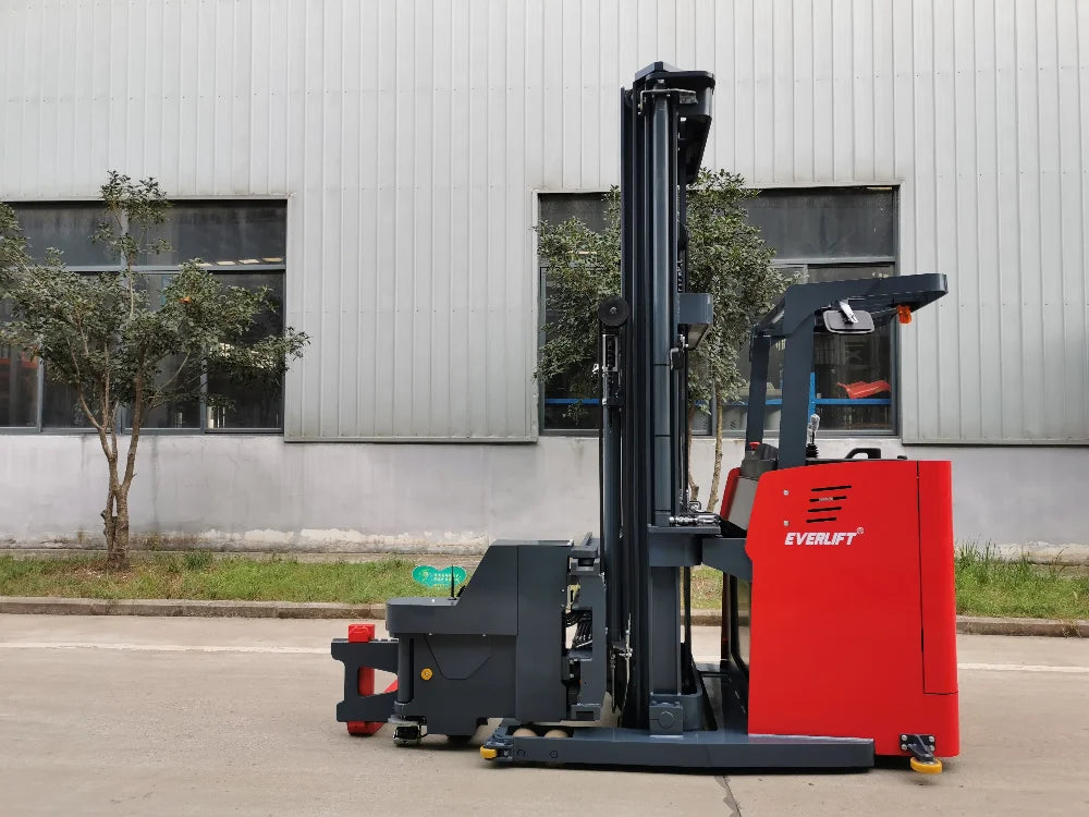 Narrow Aisle Forklift  Electric 3 Way Pallet Stacker 1ton 1.5 Ton VNA Forklift with AGV System Optional Lithium Battery