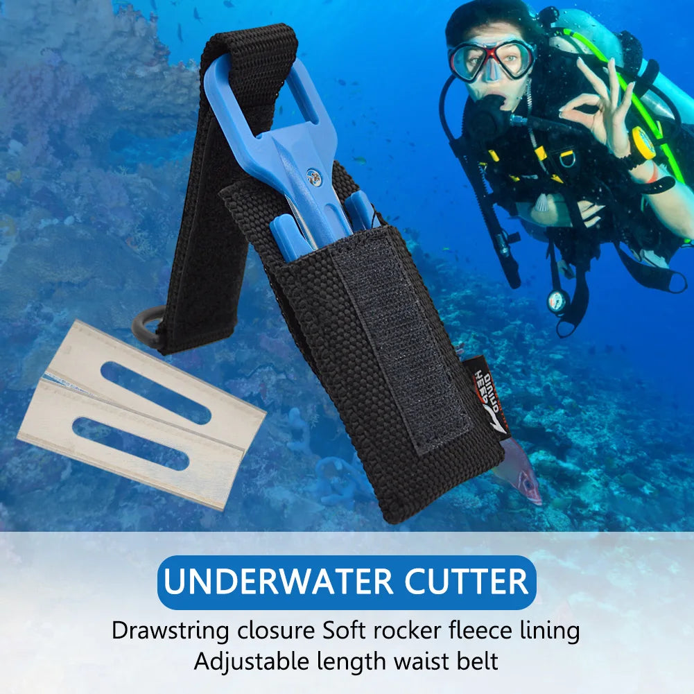 1 PCS Scuba Diving Cutting Special Knife Line Cutter Underwater Knife Secant Equipment Safety Emergency Easy Carry Accessory