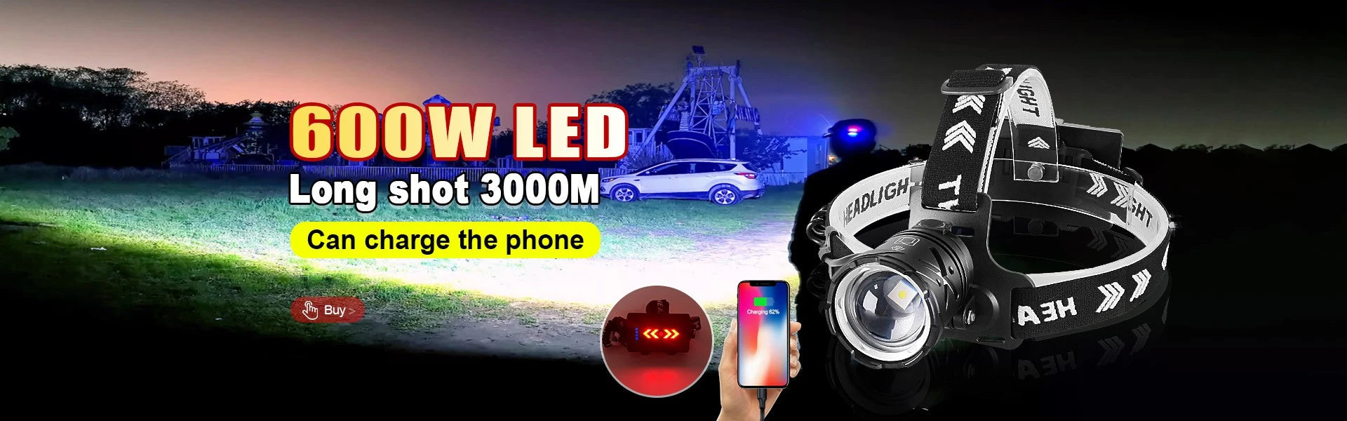 Strong Light Headlamp Portable LED Sensor Headlamp USB Rechargeable Head Flashlight Outdoor Camping Fishing Emergency Lantern