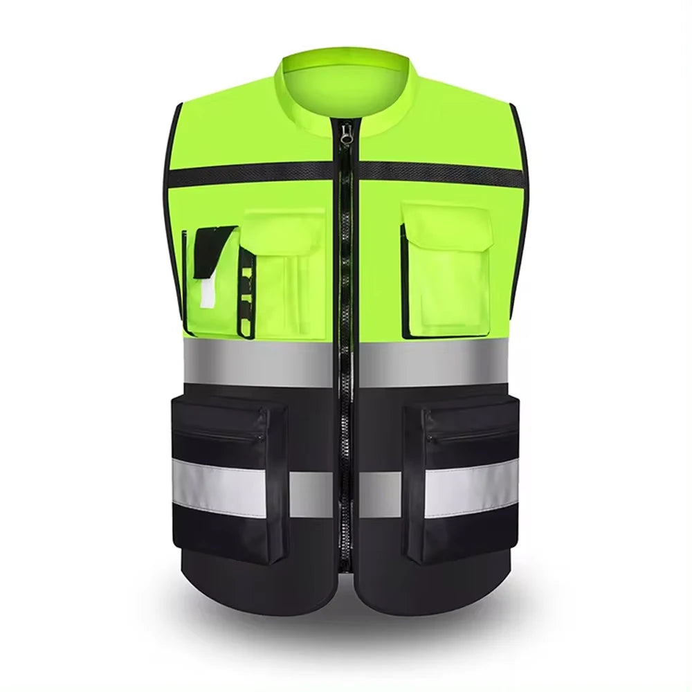 Safety Vest Custom LOGO TEXT High Visibility Working Clothes Construction Work Uniform Engineer Safety Vest