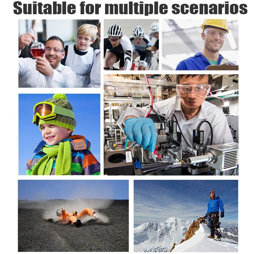 Clear Safety Glasses Protective Eyewear for Men Women Scratch & Impact Resistant Eye Protection for Work Lab
