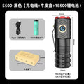 LED Strong Light Flashlight Rechargeable Multi functional For Long Range Portable Outdoor Home Mini Flashlight Cap Clip Light