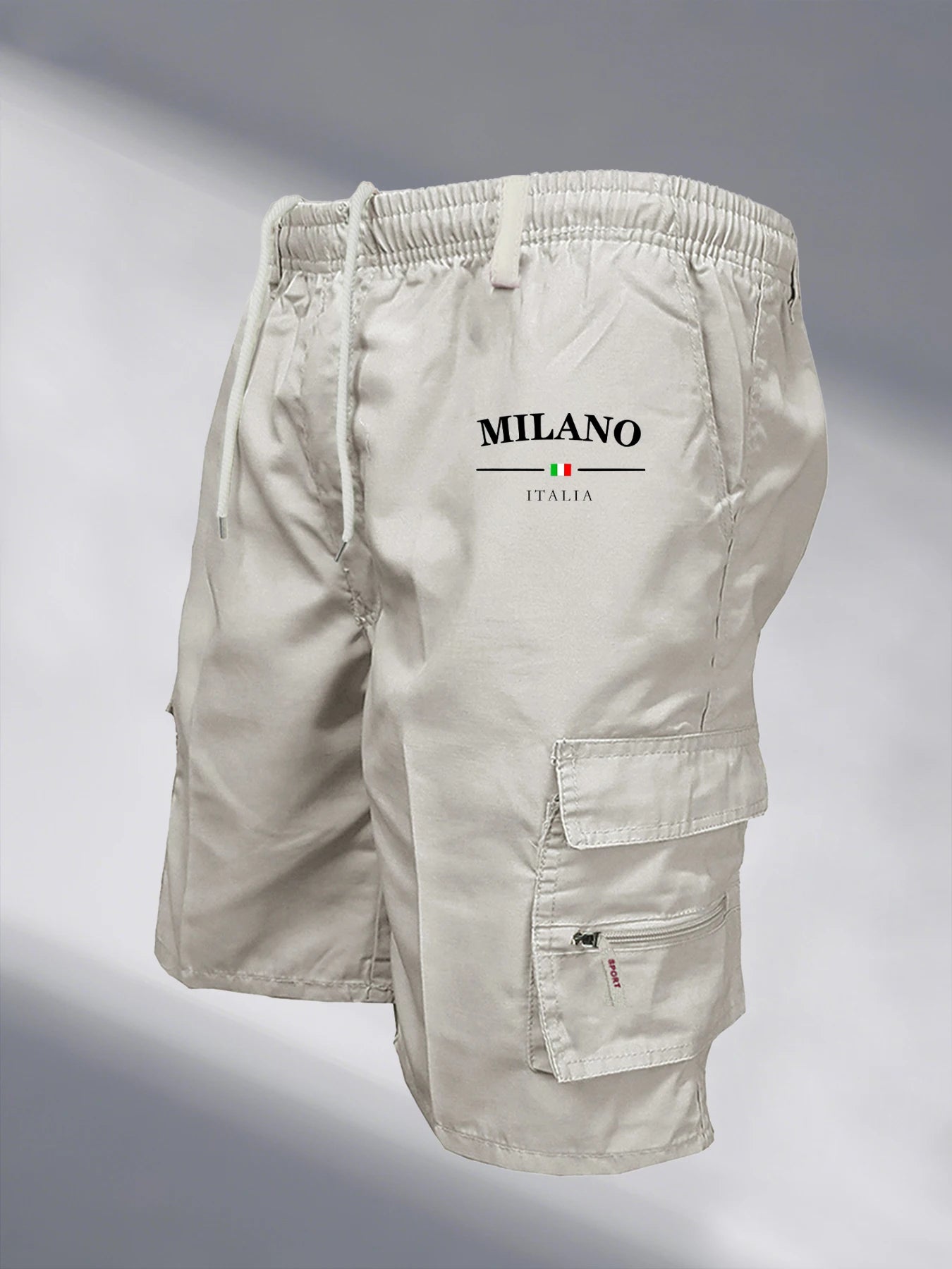 Men's Cargo Shorts Summer Outdoor Sports Jogging Print Short Pants Multi Pocket Casual Utility Big Size Breathable Shorts