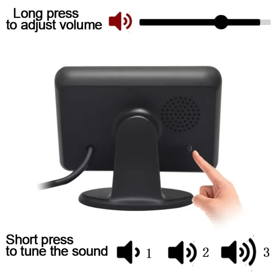 4 Parking Sensors System Backup Radar Reverse  for Car  Auto Vehicle Garage Parktronic Kit Distance Detection Buzzer Warn