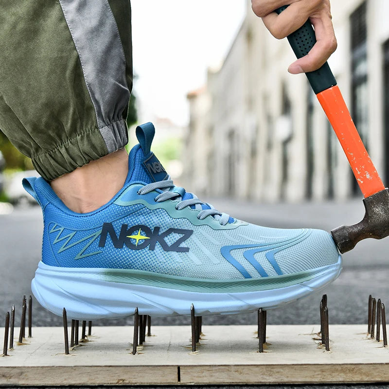 New Safety Boots Men Work Sneakers Indestructible Shoes Steel Toe Protective Boots Anti-smash Anti-puncture Work Safety Shoes