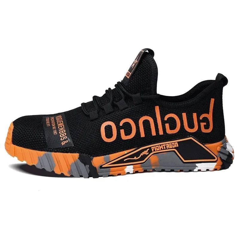 Ankle Boots Safety Shoes with Steel Toe Cap Work Sneakers Men Women Work Shoes Puncture-Proof Work Safety Boots Safety Footwear.