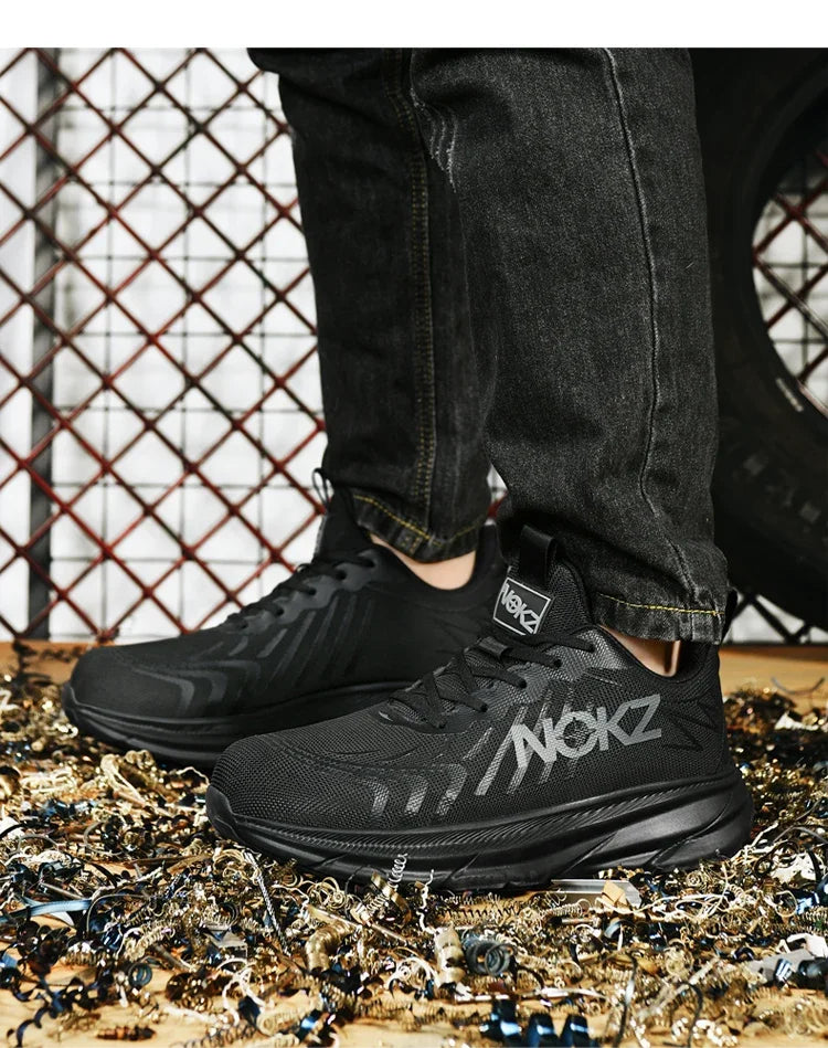 New Safety Boots Men Work Sneakers Indestructible Shoes Steel Toe Protective Boots Anti-smash Anti-puncture Work Safety Shoes