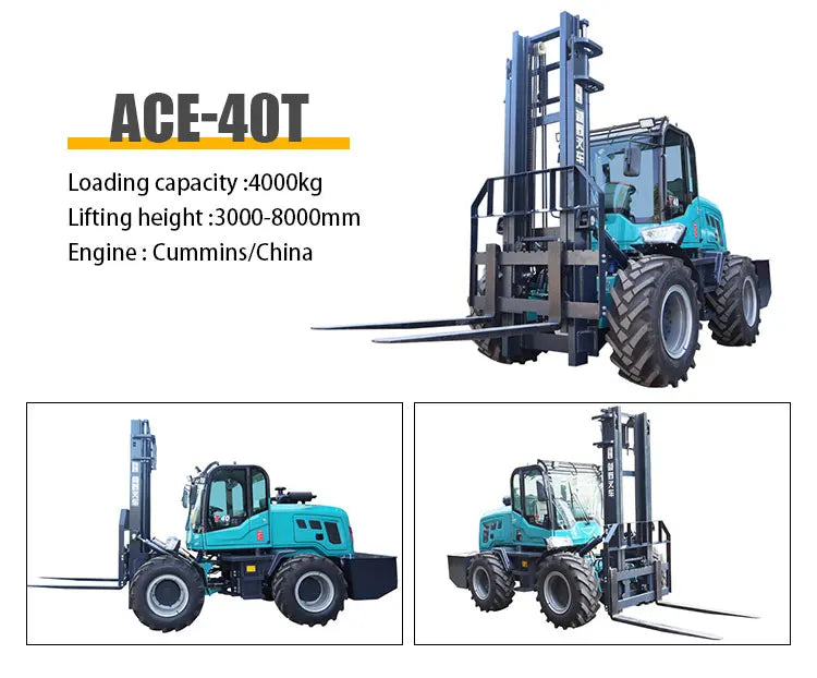 New design 4x4 forklift 3.5 ton free shipping all terrain forklift 5 ton warehouse 3 ton forklift sales with customized