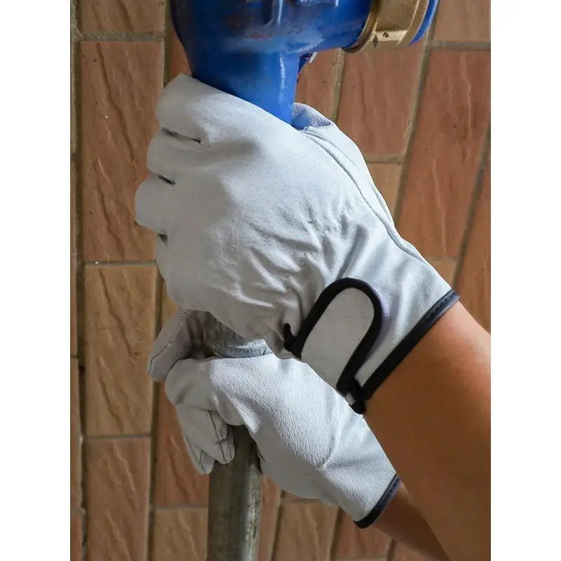 Work Gloves Sheepskin Leather Workers Work Welding Safety Protection Garden Sports Motorcycle Driver Wear-resistant Gloves