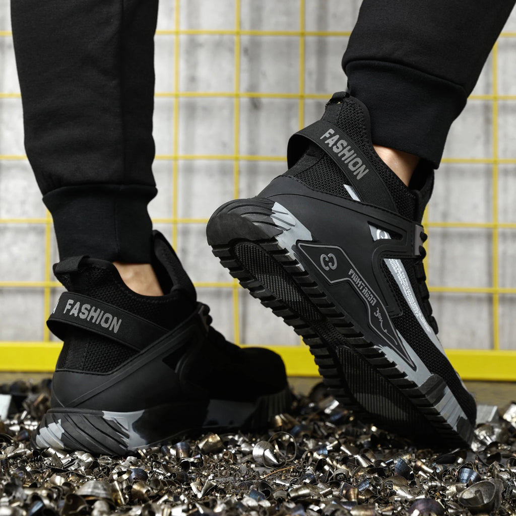 Steel Toe Work Shoes Woman Anti-Puncture Safety Shoes High top Safety Shoes Men Work Safety Boots Man Outdoor Security Boots