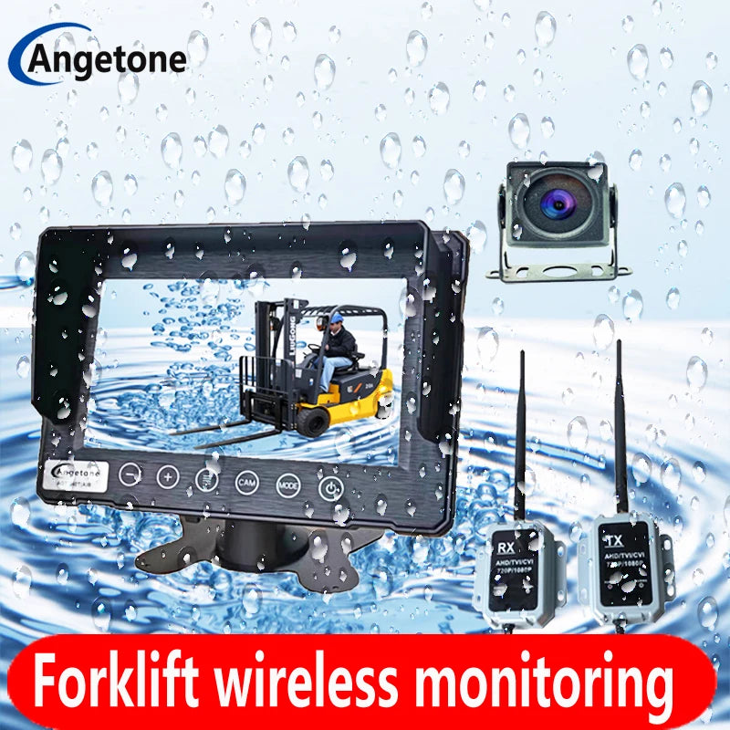 Forklift Wireless Waterproof Display Surveillance Camera HD AHD720P960P1080P Full Color Wide Angle Rear View Truck Truck 12V24V