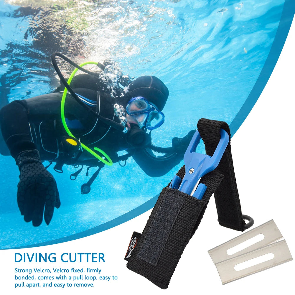 1 PCS Scuba Diving Cutting Special Knife Line Cutter Underwater Knife Secant Equipment Safety Emergency Easy Carry Accessory