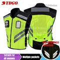 Motorcycle Safety Riding Suit Reflective Vest Motorcycle Cooling Vest Motorcycle Travel Night Fluorescent Breathable Biker Vest