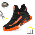 Steel Toe Work Shoes Woman Anti-Puncture Safety Shoes High top Safety Shoes Men Work Safety Boots Man Outdoor Security Boots