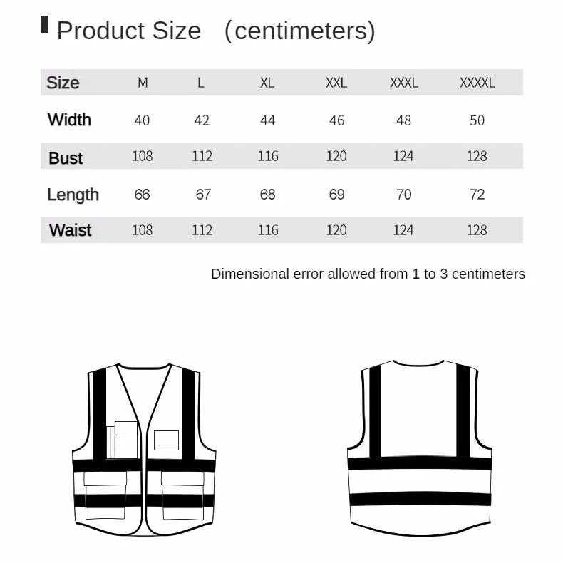 High Visibility Reflective Vest Working Clothes Motorcycle Cycling Sports Outdoor Reflective Safety Clothing Reflective Jacket