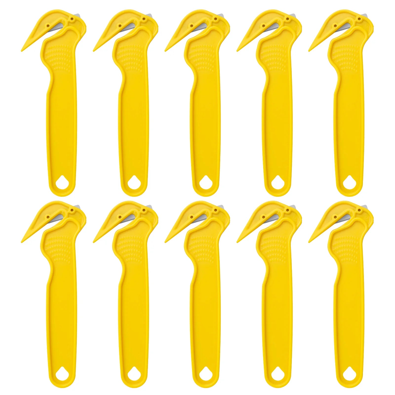 20/10 Pcs Film Safety Cutter Efficient Safety Box Cutters Multi-functional Package Opener Tools Tape Splitter for Shrink Wrap