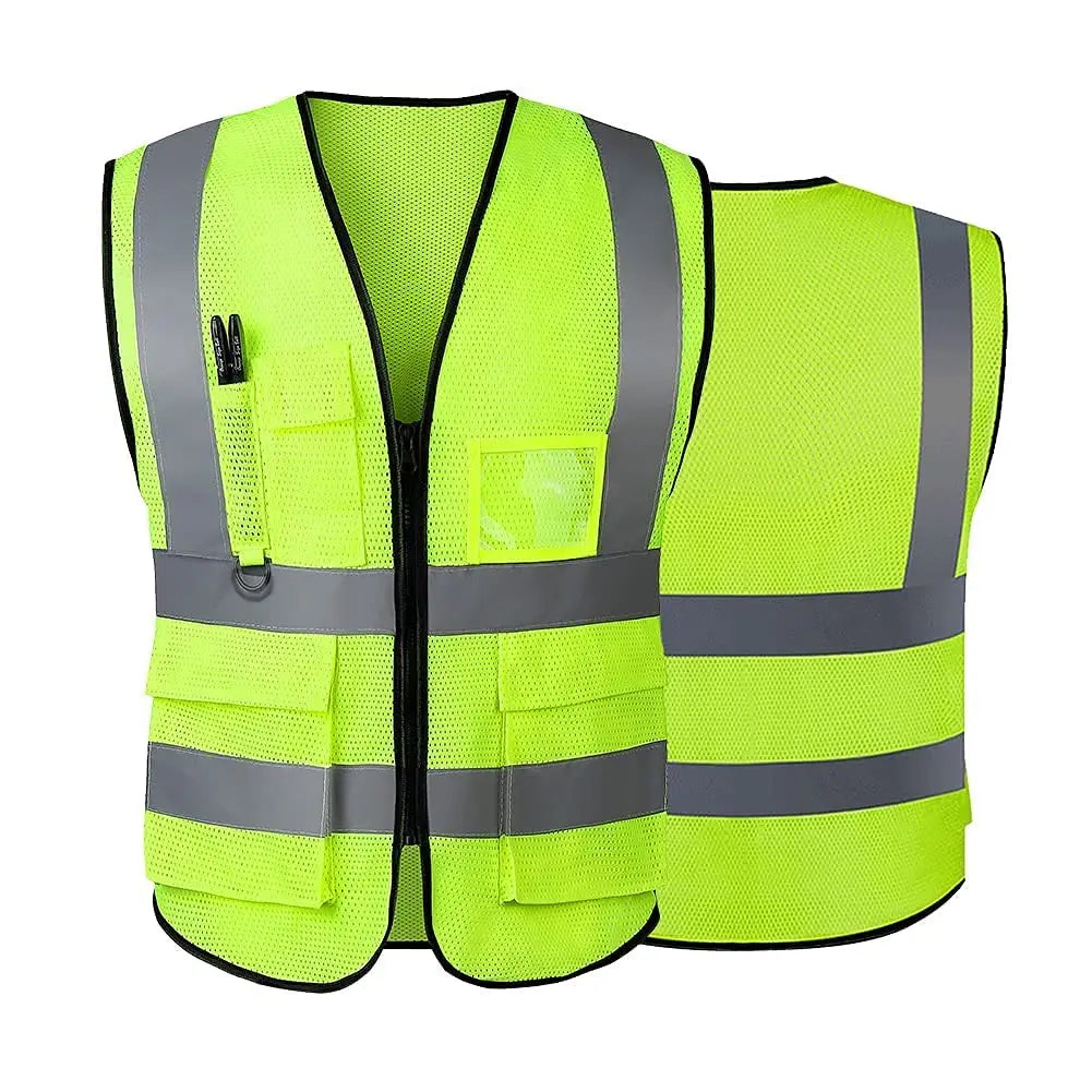 High Visibility Signal Vest Work Safety Jacket Reflective Safety Vest To Work For Men Luminous Vest Fluorescent