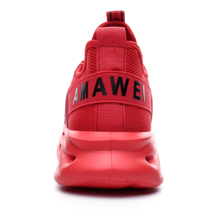 Safety Work Boots Men's Steel Toe Lightweight Breathable Construction Shoes Lace Up Adjustable Industrial Shoes Hiking Sneakers