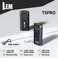 LEM LED Flashlight Outdoor Multi-use Portable Rechargeable Lightweight 70LM 5W 4 Modes with keychain Clamp White Lights Lamp 19g
