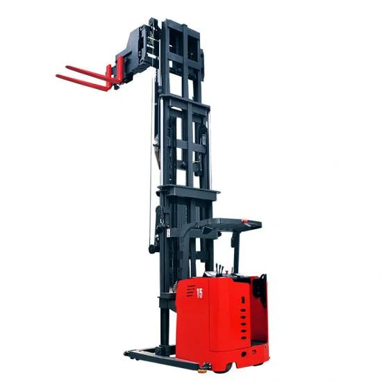Narrow Aisle Forklift  Electric 3 Way Pallet Stacker 1ton 1.5 Ton VNA Forklift with AGV System Optional Lithium Battery