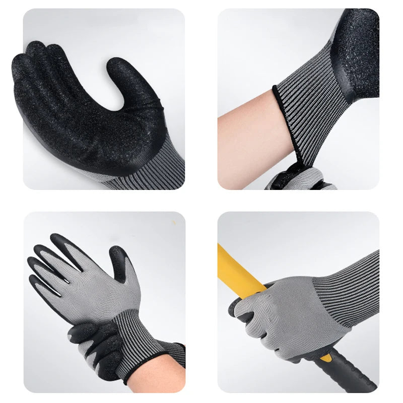 1/3/5/10/12/24 pairs of safety work gloves, used for construction,  transport，warehouse, gardening, and landscape work
