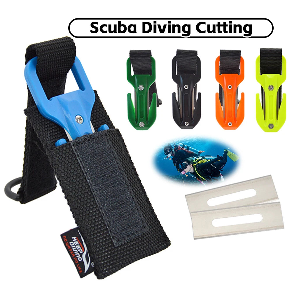 1 PCS Scuba Diving Cutting Special Knife Line Cutter Underwater Knife Secant Equipment Safety Emergency Easy Carry Accessory