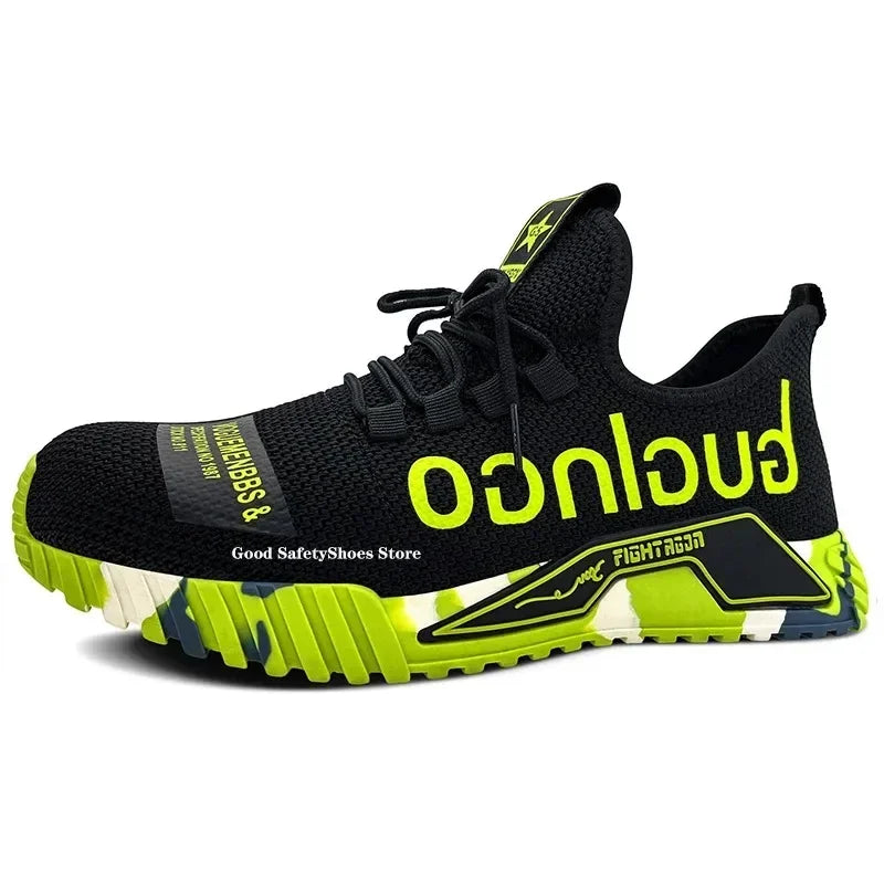 Ankle Boots Safety Shoes with Steel Toe Cap Work Sneakers Men Women Work Shoes Puncture-Proof Work Safety Boots Safety Footwear.