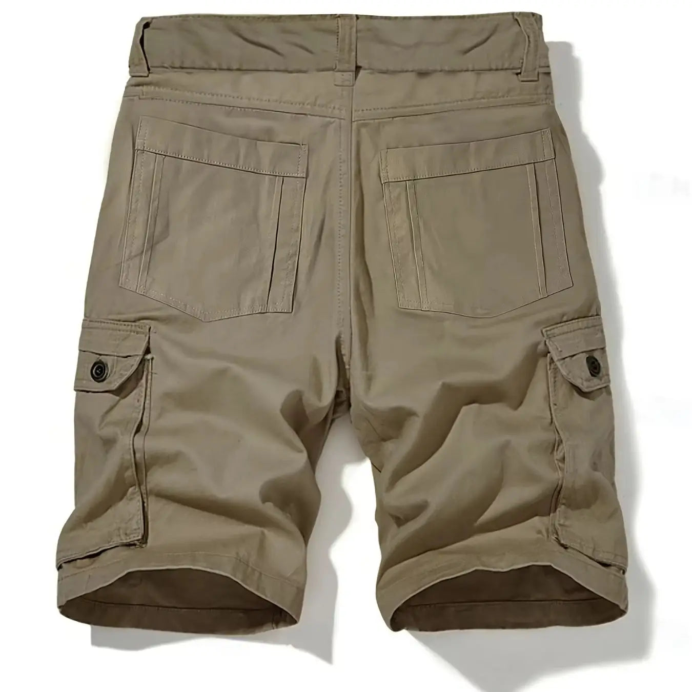 Men's Cargo Shorts featuring AWGR print equipped with multifunctional utility pockets Crafted from non-stretch fabric with a zip
