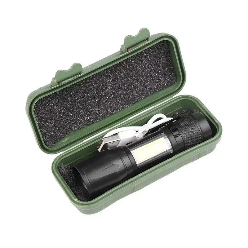 100000LM Super Bright Flashlight Rechargeable LED Torch Long Range Tactical Lamp for Outdoor Waterproof Camping Fishing Lantern