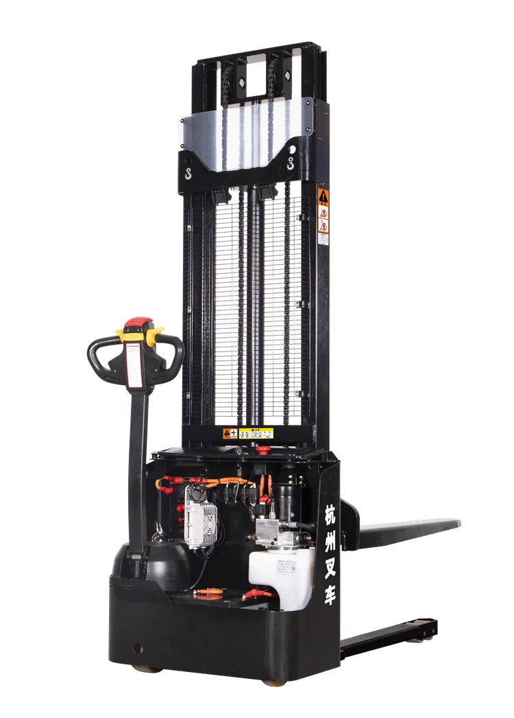 Electric Self-propelled Forklift with a Load Capacity of 1.5 Tons and a Lifting Height of 3 Meters  Electric Stacker Forklift