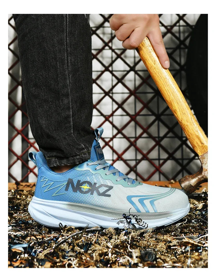 New Safety Boots Men Work Sneakers Indestructible Shoes Steel Toe Protective Boots Anti-smash Anti-puncture Work Safety Shoes