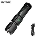 LED Flashlight Strong Light Rechargeable Waterproof Multi Functional Light For Outdoor Camping Fishing Work Lighting Flashlight